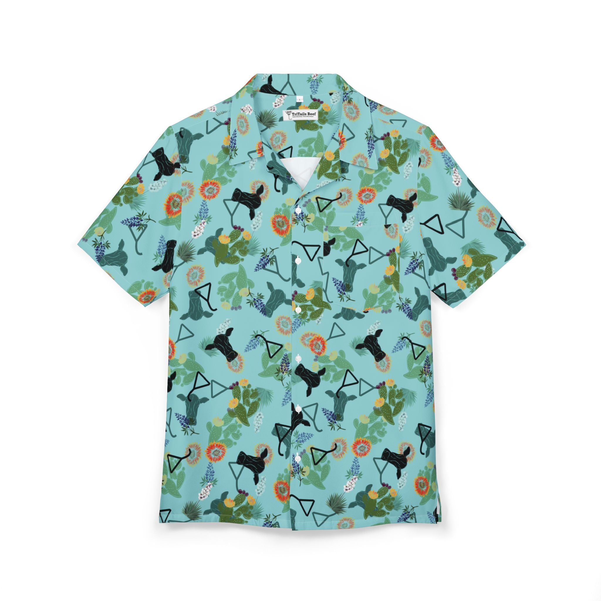 TriTails Beef Hawaiian Shirt-TriTails Premium Beef, LLC